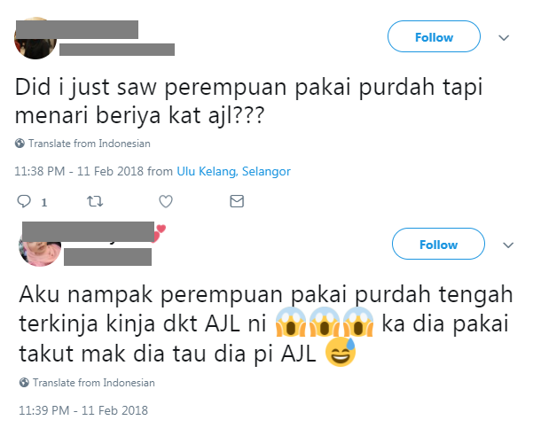 “Dahlah Berpurdah, Menari-nari Pula” – Kelibat Wanita Berpurdah Berjoget Sakan Di AJL32 Dikecam Netizen