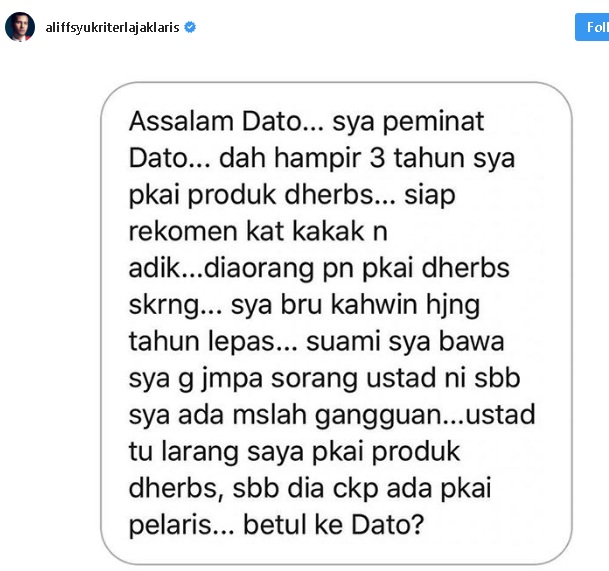 Netizen Terkejut Ustaz Larang Seorang Wanita Ini Pakai 