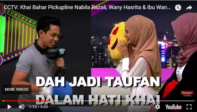 [VIDEO] “Angin Cinta Wany Kirim Jadi Apa? Jadi Taufan Dalam Hati Khai!” -Cabaran Pickup Line Khai Bahar, Wany Hasrita Bersemut!