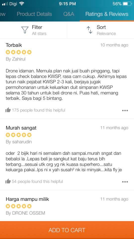 “Lepas Gadai Anak Isteri Saya Dekat Ah Long, Boleh Beli Drone Murah Ni” -Sindir Penjual Drone RM43K, Review ‘Pengguna’ Lawak Habis!