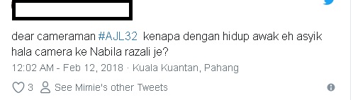 Selalu Fokus Ambik Rakaman Muka Nabila Razali,Jurukamera AJL Dikatakan Simpan Perasaan Pada Nabila?