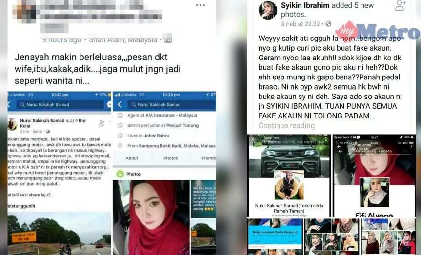 Tiba-tiba Muka Saya Jadi Tular Dan Dikecam Dengan Sadis – Kisah Wanita Jadi Mangsa Fake Account..