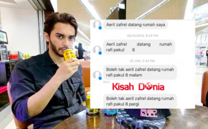 ‘Lain Macam Rafi Ni’ – Dari 2016 Peminat Misteri Mesej Minta Aeril Zafrel Datang Ke Rumah.. Seram!