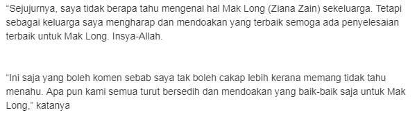 “Terkejut Memang Terkejut!” – Ernie Zakri Tidak Tahu Menahu, Doakan Yang Baik Untuk Mak Long Ziana Zain?