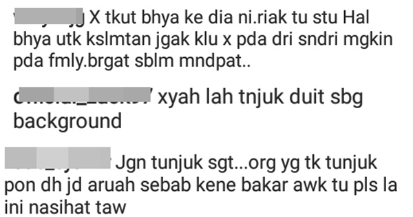 “Jangan Tunjuk Sangat Takut Bawak Padah “- Netizen Kecam Sajat Tayang Duit