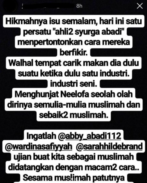 ‘Jangan Hina Orang Belum Sampai Level Syurga Macam Kalian’ – Berang Disindir, Ini Respon Win Abby Abadi!