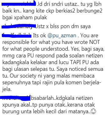 “Bukanlah 24 Jam Aku Nak Mengadap Soalan Netizen. Aku Ada Waktu (Urusan) Aku Sendiri,”- PU Azman Minta Netizen Untuk Tidak Terlalu Mendesak…