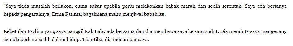 “Tiba-Tiba Dia Tampar Saya” – Sukar Hayati Watak, Aiman Tino Ditampar Pelakon Senior?