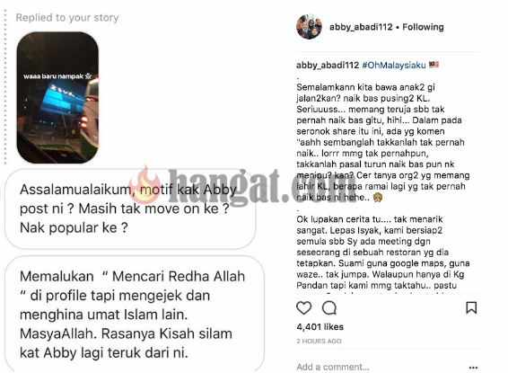 “Apa Motif Kak Abby Masih Tak Move On Ke? Nak Popular Ke?” – Muat Naik Gambar Zouk Di Insta Story, Abby Abadi Didakwa Perli Neelofa?