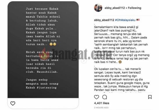 “Apa Motif Kak Abby Masih Tak Move On Ke? Nak Popular Ke?” – Muat Naik Gambar Zouk Di Insta Story, Abby Abadi Didakwa Perli Neelofa?