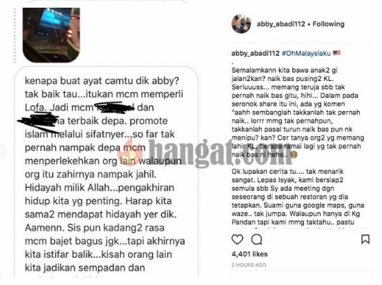 “Apa Motif Kak Abby Masih Tak Move On Ke? Nak Popular Ke?” – Muat Naik Gambar Zouk Di Insta Story, Abby Abadi Didakwa Perli Neelofa?