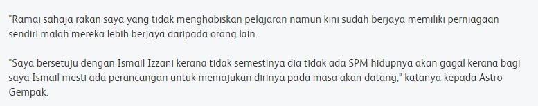 Ramai Sahaja Kawan Tak Habis Belajar, Tiada SPM Tapi Lebih Berjaya Daripada Orang Lain – Aiman Tino