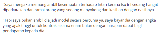 “Saya Bukan Ambil Secara Percuma, Saya Bayar Angka Agak Tinggi Ya” – Aliff Syukri Jawab Ambil Kesempatan Kes Intan Liana