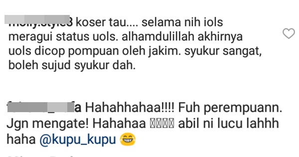 “Jakim Dah Mengesahkan Saya Perempuan”- Caption Nabila Huda Buat Netizen Terhibur!