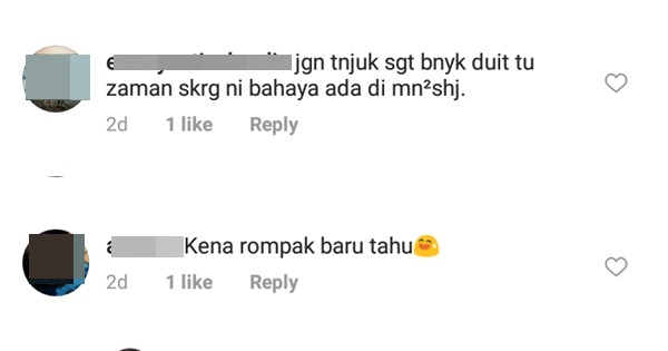 “Jangan Tunjuk Sangat Takut Bawak Padah “- Netizen Kecam Sajat Tayang Duit