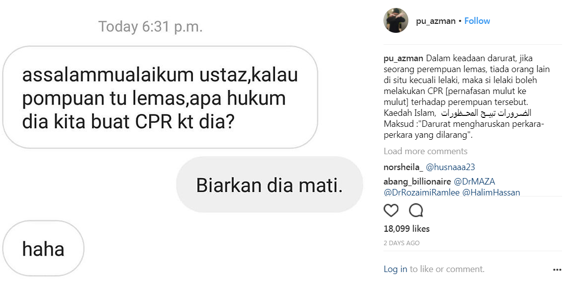 “Bukanlah 24 Jam Aku Nak Mengadap Soalan Netizen. Aku Ada Waktu (Urusan) Aku Sendiri,”- PU Azman Minta Netizen Untuk Tidak Terlalu Mendesak…