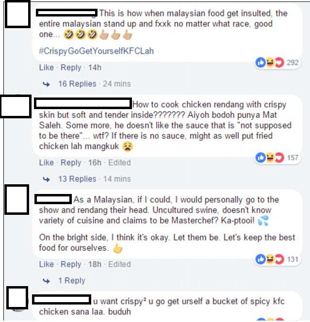 ‘You Want Our Makcik Bawang To Bash You?”-Kritik Ayam Rendang Tak Crispy,Akaun Twitter Juri MasterChef Di Serang Ramai Rakyat Malaysia