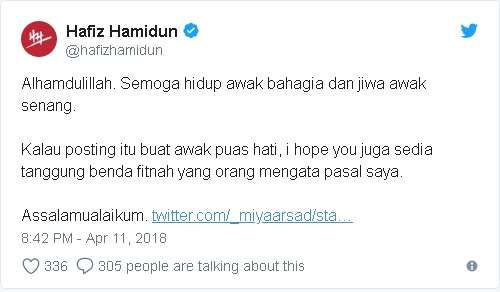 “Bila Tayang Harta Dikata Riak,Bila Dia Tayang Harta Takpe Pula”-Netizen Bidas Kenyataan Hafiz Yang Dikatakan Cuma Pandai Beri Nasihat Pada Orang