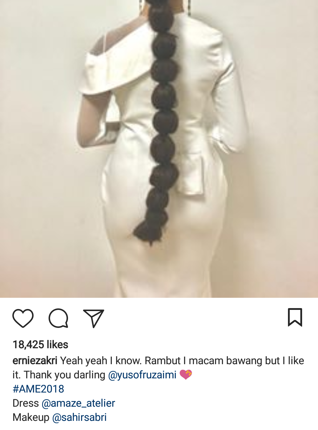 “Damn! Tengok Dari Belakang Macam Gantung Bawang”- Gaya Rambut Ernie Zakri Dapat Perhatian Netizen