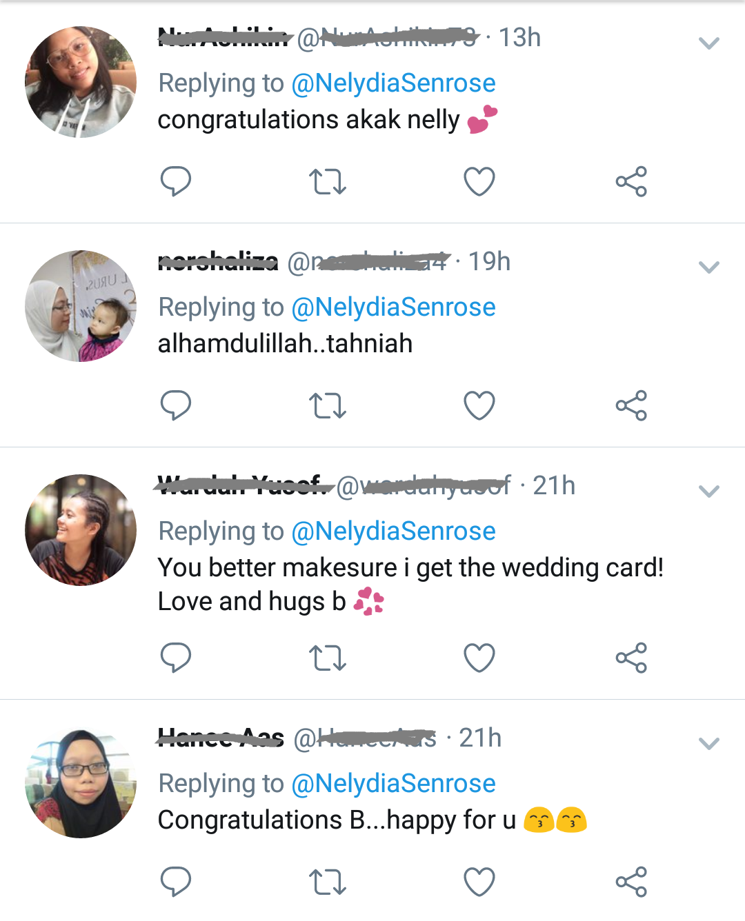 “Tahniah Nely Semoga Sampai Ke Jinjang Pelamin…”-Nelydia SenroseTunjuk Gambar Cincin Di Twitter, Dah Nak Kahwin Ke?