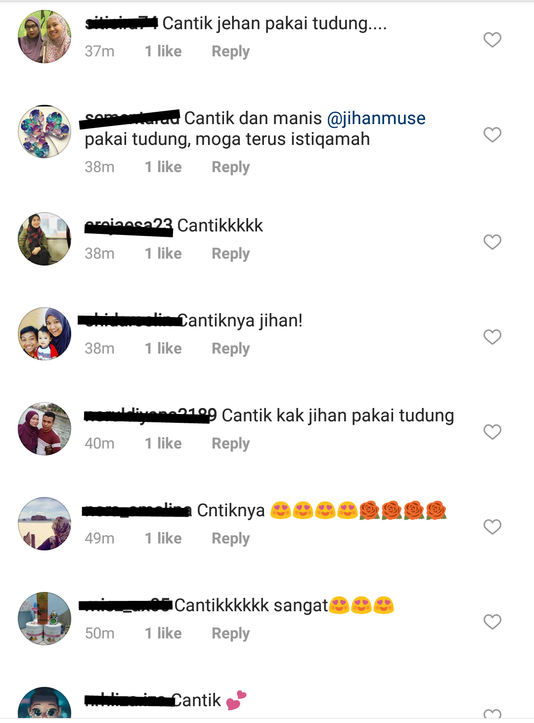 “Suka Tengok Jihan Muse Berhijab, Moga Terus Istiqomah…”- Netizen Puji Gambar Jihan Musa Bertudung