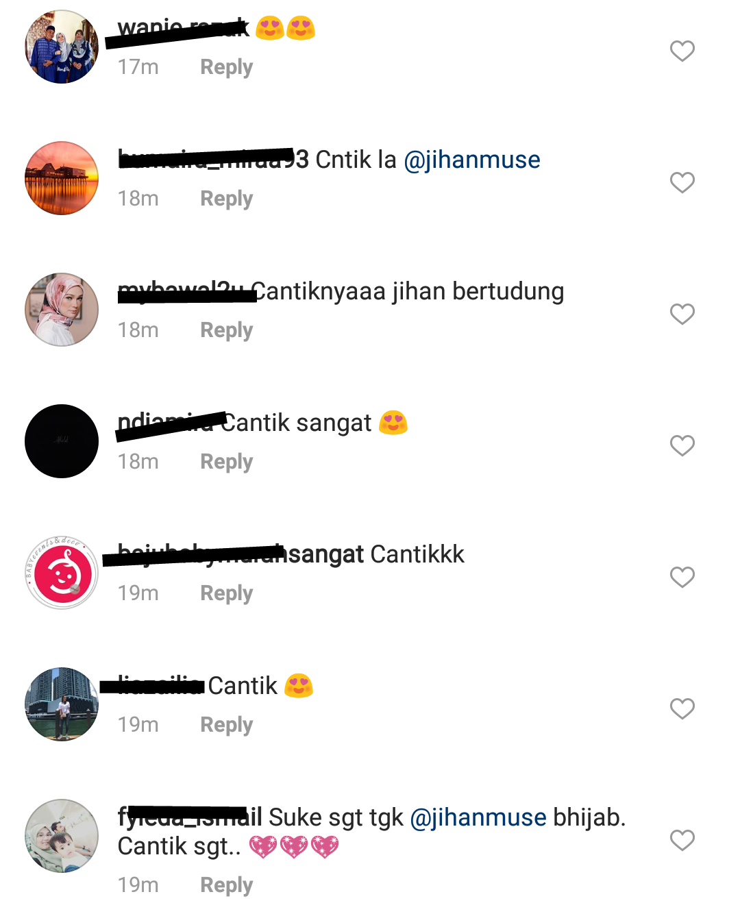 “Suka Tengok Jihan Muse Berhijab, Moga Terus Istiqomah…”- Netizen Puji Gambar Jihan Musa Bertudung