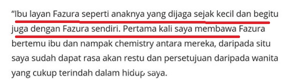 “Kalau Nak Pilih Isteri Tgk Mcm Fazura,Jgn Pandang Rupa Aje”-Netizen Puji Hubungan Fazura Dan Mertua Sampai Fattah Pun Terharu