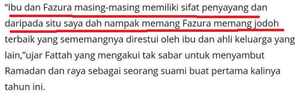 “Kalau Nak Pilih Isteri Tgk Mcm Fazura,Jgn Pandang Rupa Aje”-Netizen Puji Hubungan Fazura Dan Mertua Sampai Fattah Pun Terharu