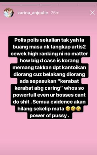 “Semua Bukti Akan Hilang, Power Of P*ssy!” – Dedah Rahsia Kenapa Selebriti Tak Pernah Kantoi, Zarina Anjoulie Sindir Selebriti Mana?