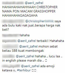 “Aku Sebat Kau Kejap Lagi!” – Scammer Komen Entri Instagram, Respon Aeril Zafrel Bikin Terhibur, Lawak Habis!