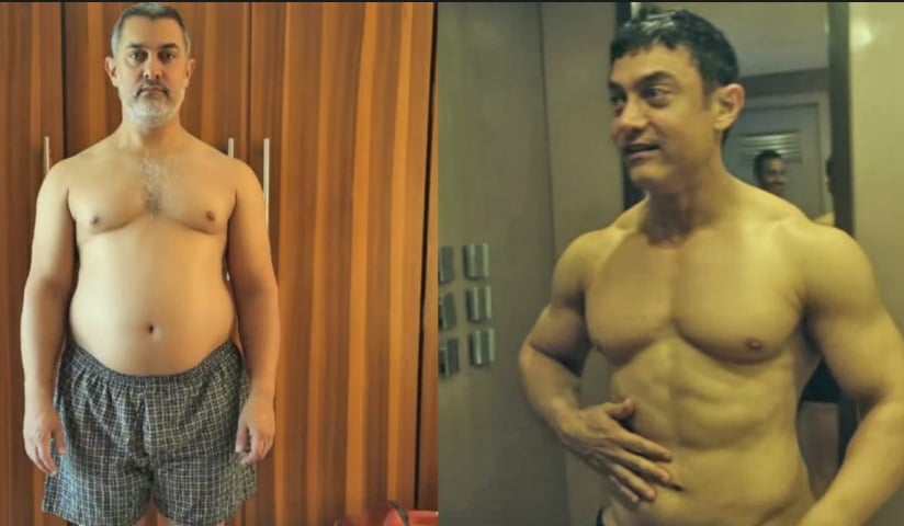 Netizen Kagum Melihat Gambar Diet Aamir Khan Sebelum Dan Selepas,Memang Lain Habis!!