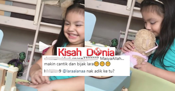 [VIDEO] “Hehe…She Smiling…Rasa Macam Nampak Matahari Terbit…”- Gara-Gara Lihat Telatah Comel, Netizen Anggap Lara Alana Mahu Adik