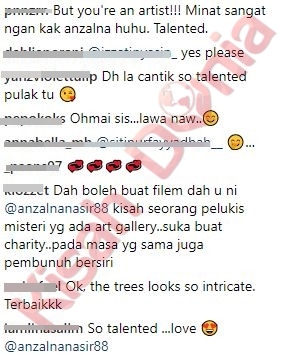 “Kenapa Sangat Cantik Pastu Pandai Melukis…Suka Buat Lawak…”- Kongsi Video Lukisan, Anzalna Nasir Dipuji Ramai!