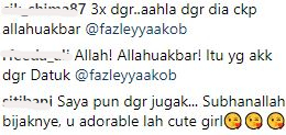 [VIDEO] “Allahuakbar…Disebut Oleh Baby Yang Comel!…”- Pandainya! Netizen Puji Anak Perempuan Fazley