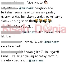 “Perghh Ade Terkeluar Suara Sexy Tu. Masak…Nyanyi…Berlakon Pandai…” Sekali Lagi, Suara Zulin Dipuji Netizen!