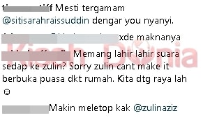 “Perghh Ade Terkeluar Suara Sexy Tu. Masak…Nyanyi…Berlakon Pandai…” Sekali Lagi, Suara Zulin Dipuji Netizen!