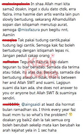 Komen Positif Fazura