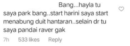 “Bang..Hayla Tu Saya ‘Park’ Bang…Selain Dari Tu, Saya Pandai Raver Gak”-Individu Ini Nak Cop Hayla, Ini Respon Aeril Zafrel Yang Win!