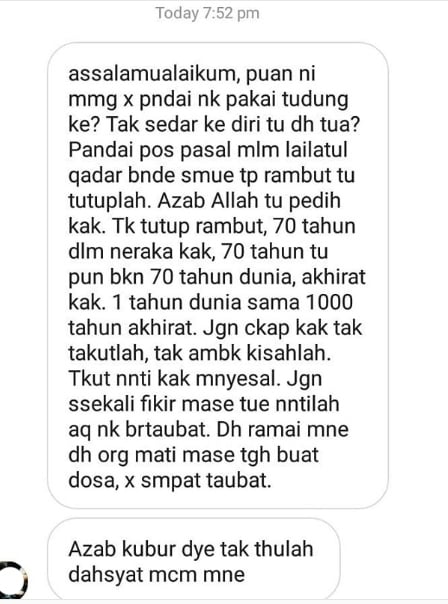 “Azab Allah Tu Pedih Kak! 70 Tahun Dalam Neraka! Azab Kubur Dia Dahsyat!”-Jasmin Hamid Dikritik Individu, Isu Tak Pakai Tudung! Tiber!