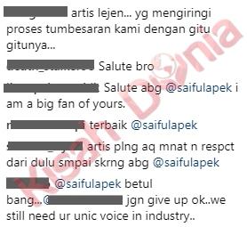 [GAMBAR] “Tak Kira Artis Tu Glamour, Suam-Suam Kuku & Acah-Acah Artis Ke Semua Dia Follow…”- Netizen Puji Sikap ‘Tidak Memilih’ Saiful Apek!