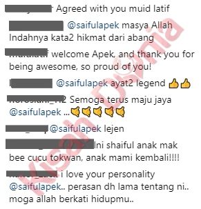 [GAMBAR] “Tak Kira Artis Tu Glamour, Suam-Suam Kuku & Acah-Acah Artis Ke Semua Dia Follow…”- Netizen Puji Sikap ‘Tidak Memilih’ Saiful Apek!