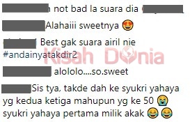 [VIDEO]”Sis Tya Takde Dah Ke Shukri Yahaya Yg Kedua Ketiga Mahupun Yg Ke 50″-Netizen Cair Dengan Nyanyian Merdu Shukri Yahaya Buat Isteri, Sweet!