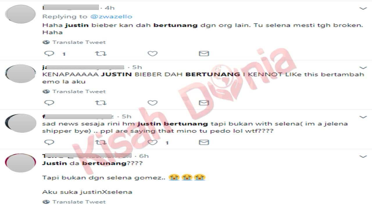 [GAMBAR] “Kan Dah Bertunang Dengan Orang Lain….”- Justin Bieber, Hairley Baldwin Bertunang?