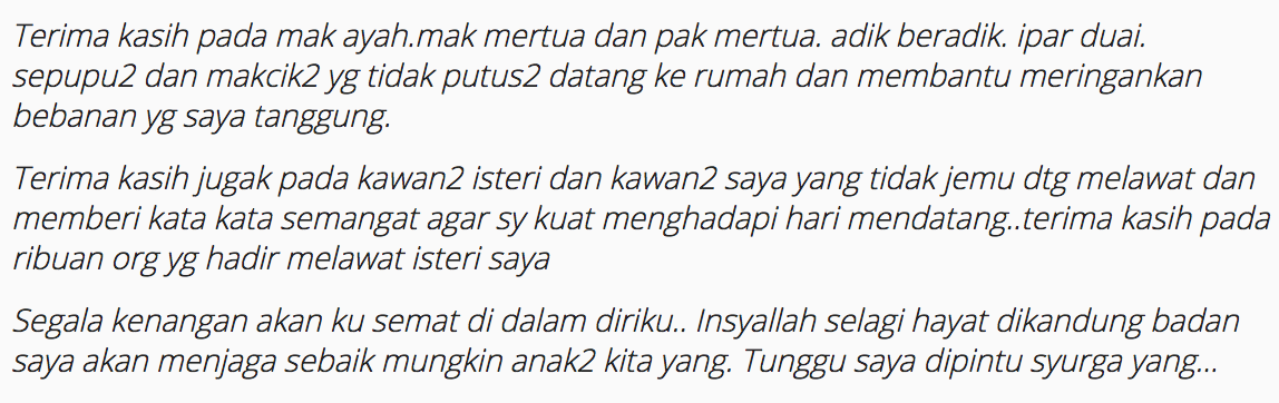 ‘Akhirnya Kau Pergi Jua.. Pejuanganmu telah selesai’