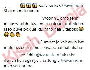 [VIDEO]”Gila Weh Dia makan 3 Biji Durian Sorang-Sorang! Aku Bau Je Pon Dah Feninggg!”-Lawak Izzue Tengok Isteri Makan Durian Sambil Nyanyikan Lagu!