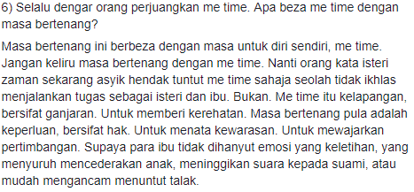 “Para Isteri Perlu Bertenang, Untuk Elak Masalah Mental Letih” – Doktor Psikiatri