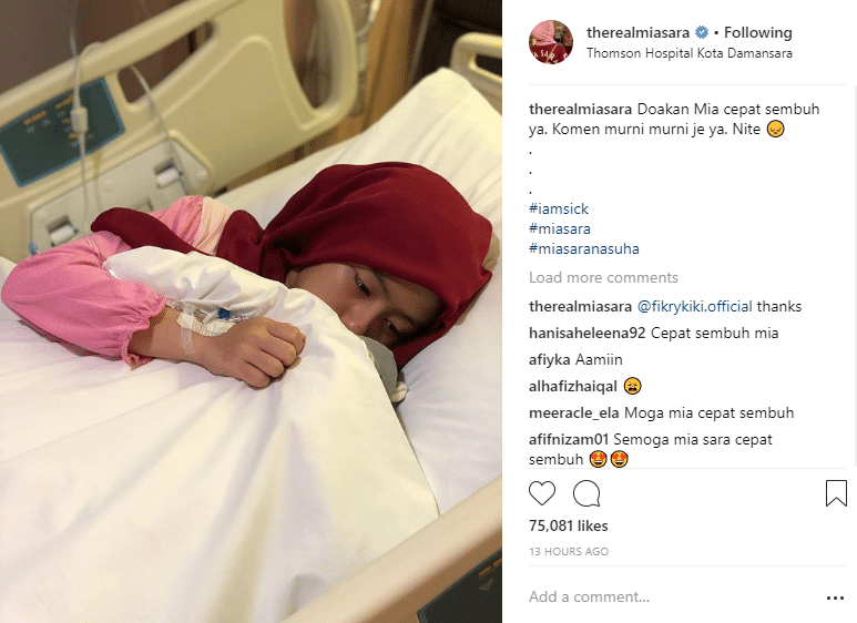 Ditahan Di Hospital, Mia Sara Sakit Buah Pinggang?