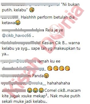 “Ini Bukan Putih Ini Kelabu La Hahaha Win”- Reaksi Cik B Tak Selesa Make Up Bikin Netizen Terhibur!