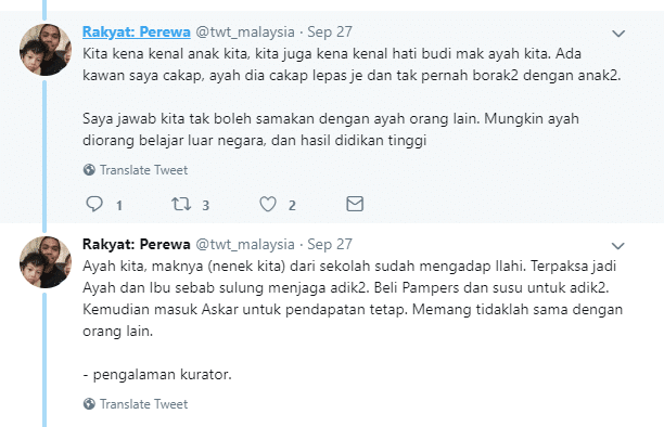 Jangan Bandingkan Cara Didikan Ibu Bapa, Ini Penjelasan ‘Padu’ Lelaki Di Twitter!