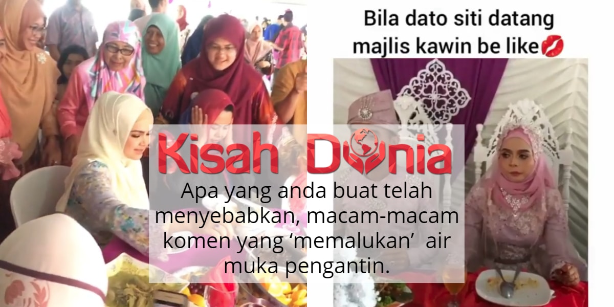 [VIDEO] Bila Pengantin Tak Menyenangi Kehadiran Dato' Siti Di Majlis, Pengurus Anggap Individu Yang Tularkan Video Tersebut Tidak Bertanggungjawab 2